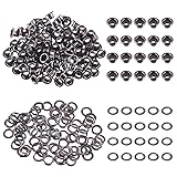 Swpeet 400Pcs - 200Sets 1/5" (6mm) Hole Gun-Black