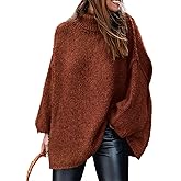 PRETTYGARDEN Women's 2026 Fall Turtleneck Oversized Sweaters Long Sleeve Chunky Knit Pullover Tops Winter Fashion Clothes