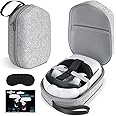 SARLAR Hard Carrying Case Compatible with Meta/Oculus Quest 2 Basic/Elite Version VR Gaming Headset and Touch Controllers Acc
