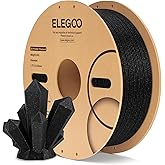 ELEGOO PLA Filament 1.75mm Sparkle Black 1KG, Glitter Twinkling 3D Printer Filament Dimensional Accuracy +/- 0.02mm, 1kg Spool(2.2lbs) Fits for Most FDM 3D Printers