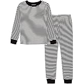 PATPAT Toddler & Kids Pajama Sets with Bamboo Viscose, Snug Fit PJs for Boys, All-Season Comfort Sleepwear, Ages 2–12 Years