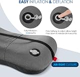 HIKENTURE Ultralight Inflatable Pillow with Removable Cover Neck Support Travel view 6