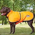 WeatherBeeta Comfitec Hundemantel – Wasserdicht, Atmungsaktiv, Mit Reflektierenden Streifen, 300 Denier, 220g Polyfill, In Orange, Größe 61 Cm