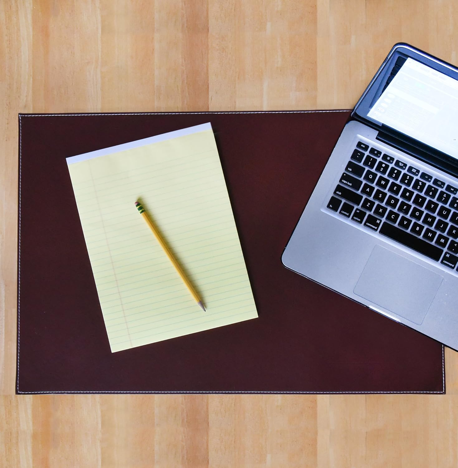 Desk Pad Blotter Protector Comfortable with Faux Leather