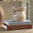 innoicco Aesthetic Decorative Books - Coffee Table Books Decor - Faux Decor Books Storage Box for Decoration - Set of 2 Linen Fake Books for Home Table Decor - Photo Storage Keepsake Box