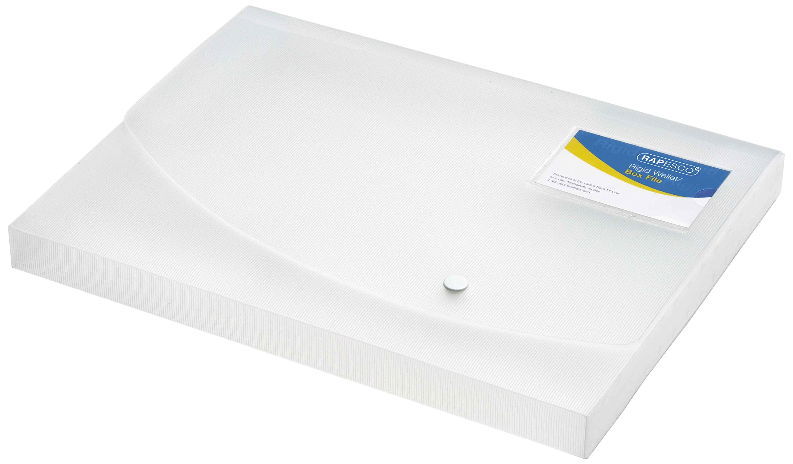 Rapesco 0708 Wallet/Box File, A4, 25mm Capacity, Transparent