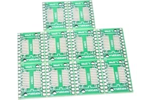 RELAND SUNG 10pcs SOP20 SSOP20 TSSOP20 SMD to DIP IC Adapter Converter Socket Board Module Adapters Plate 0.65mm 1.27mm Integrated Circuits
