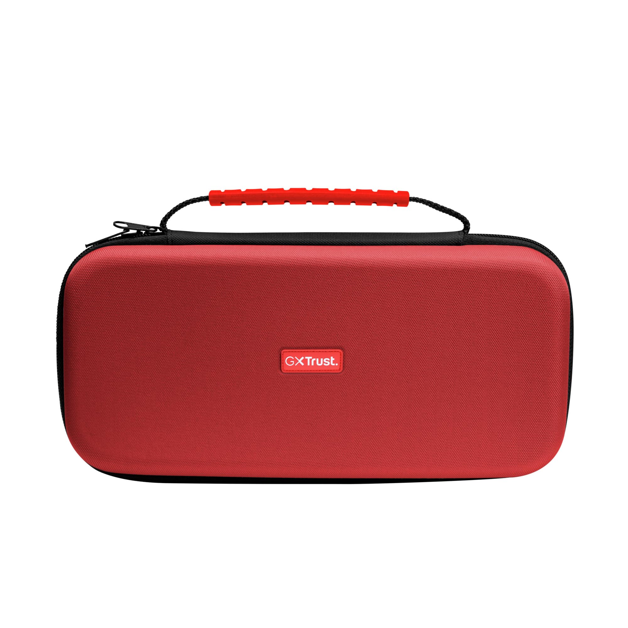GXTrust 1251RB Tasche für Nintendo Switch 2, Switch Hülle mit Stoßfeste Design, Tragegriff, Aufbewahrung für 4 Joy-Con, Schutzhülle mit Tasche für Handgelenksriemen und 12 Spiele, Rot / Blau 7