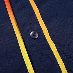 DEHANER Navy Plain Baseball Jerseys for Men Women