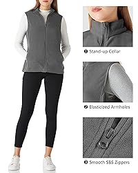 Outdoor Ventures Women's Fleece Vest, Lightweight