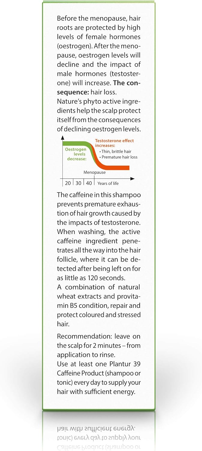 Plantur 39 Caffeine Shampoo and Conditioner Set Prevents and Reduces Hair Loss, 400 ml (Pack of 1) - Image 4