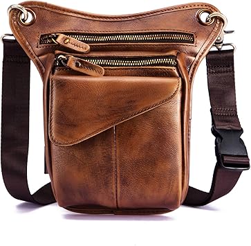 leather motorcycle messenger bag