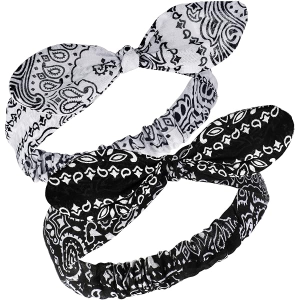 Bandana MoKo Microfibre - Noir, Réversible, Absorbant - Pour Sport, Fitness, Yoga, Course
