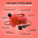 Mud Daddy 8 Litre Portable Pet Washing Device Red Mud Remover Grooming view 7