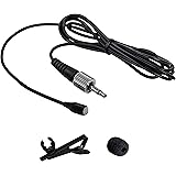 Nady OML-4 Lapel or Lavalier Omni-Directional Microphone with 3.5mm Locking Plug, 4’ Cable, Windscreen, and Clip-Compatible w