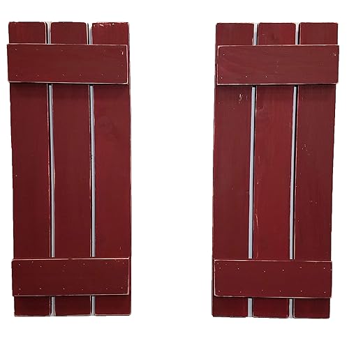 Amazon Com Board Batten Shutters Rustic Shutters Wooden