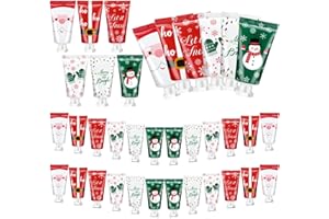 LEELOSP 24 Pieces Christmas Hand Cream Gift Set Mini Travel Size Lotion Bulk Beauty Advent Calendar 2024 Holiday Stocking Stuffers for Women Mom Cowrkers Dry Cracked Hands, 30 ml, 6 Natural Plant Fragrances