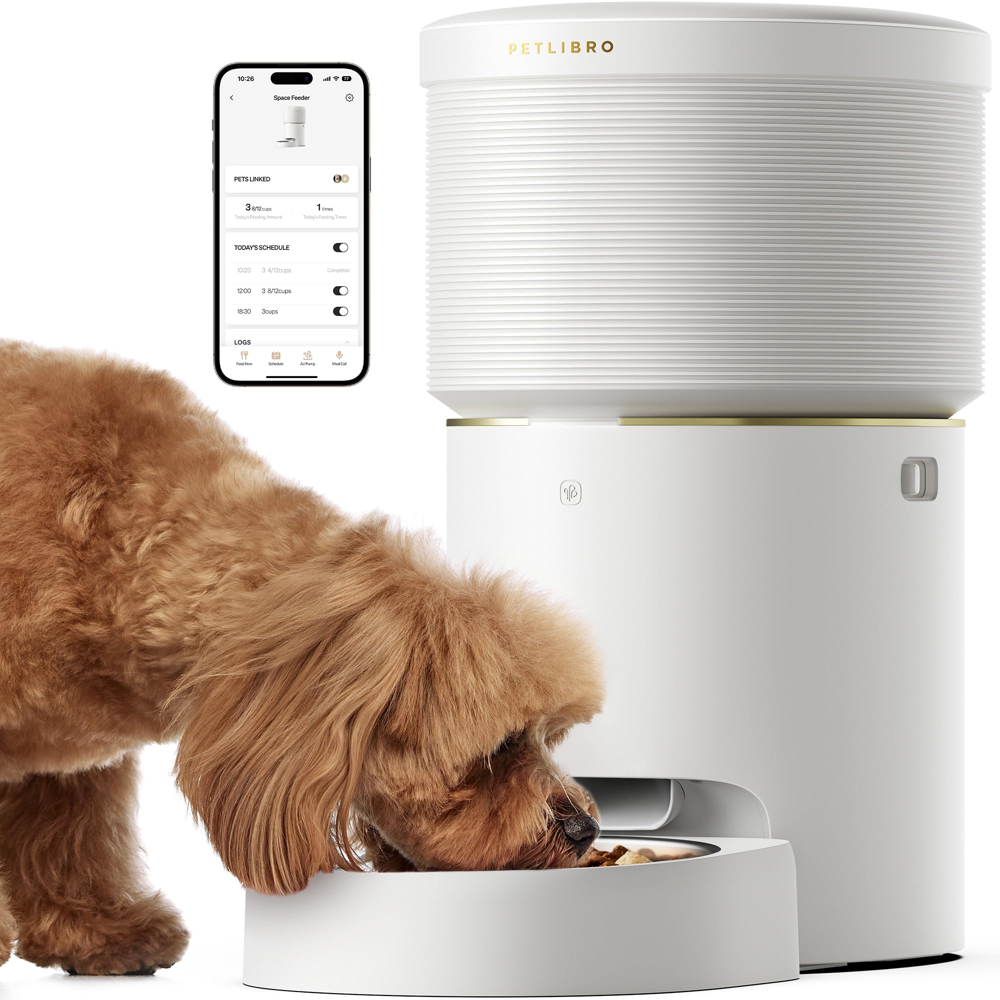 PETLIBRO Automatic Dog Feeder, 5G WiFi 8L Large Dog Food Dispenser
