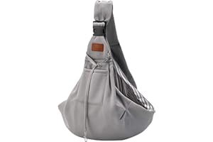 FDJASGY Small Dog Sling Cat Carrier Adjustable Strap Hands Free Reversible Pet Puppy Travel Bag Backpack for Outdoor Travel