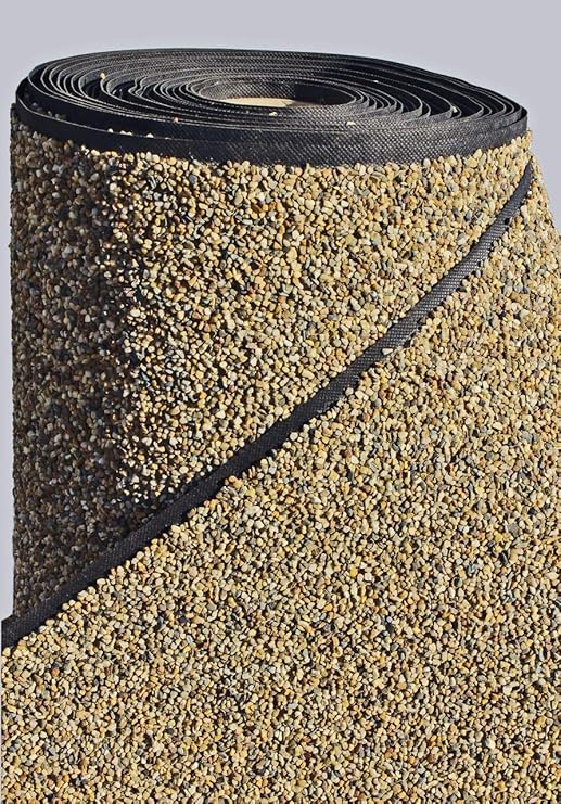 Steinfolie 100cm Breit Fur Teich Rand Brunnengarten Bachlauf Ufermatte Bekieste Teichfolie Amazon De Garten