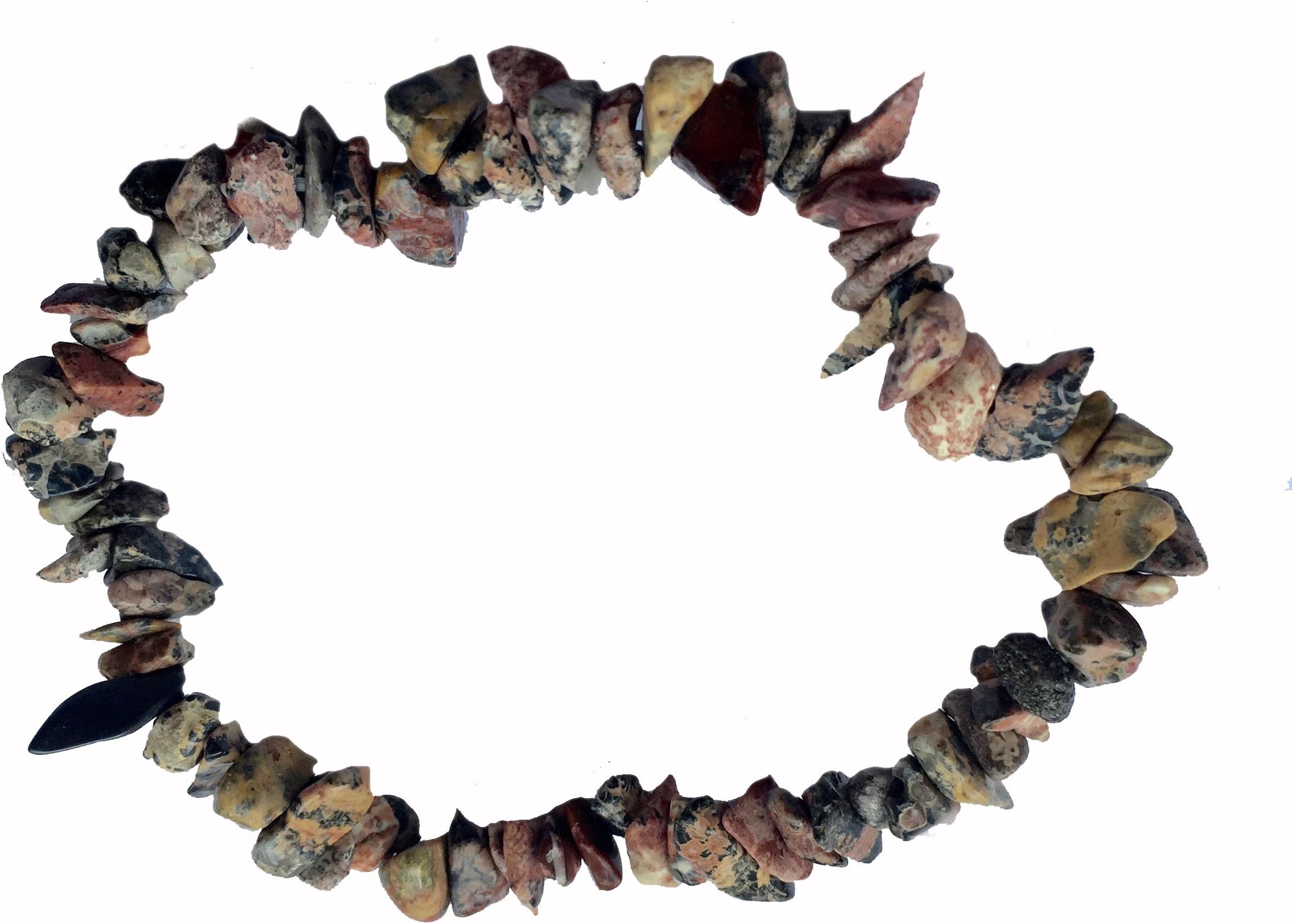 Healing Gems Leopard Skin Jasper Chip Bracelet