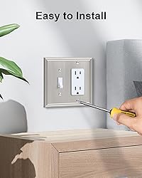 TREEWELL 2-Pack Combo Toggle/Decorator Light Switch