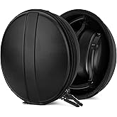 Geekria Shield Headphones Case Compatible with Skullcandy Crusher ANC/Evo/360, Hesh 3, Venue, Replacement Hard Shell Travel Carrying Bag with Cable Storage (Black)