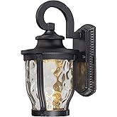 Minka Lavery Outdoor Wall Light 8761-66-L Merrimack Cast Aluminum Exterior LED Wall Lantern, Black