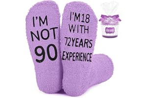 90th Birthday Gift for Women, Funny & Comfortable Socks for 90 Year Old Woman, Unique Gifts for Her 90th Birthday Celebration