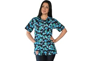 Ladybird Line Blue Paw Print Waterproof Pet Grooming Smock for Pet Groomers - MESH BACK - (XS)