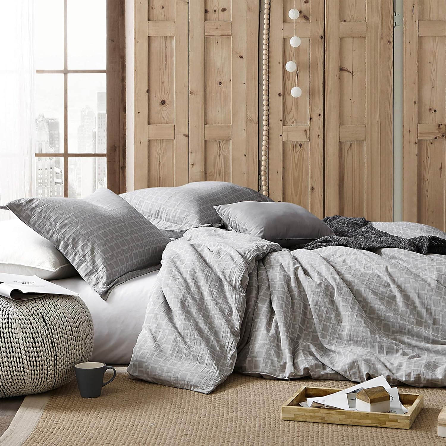 Byourbed Highlands Gray Oversized King Duvet Cover 100