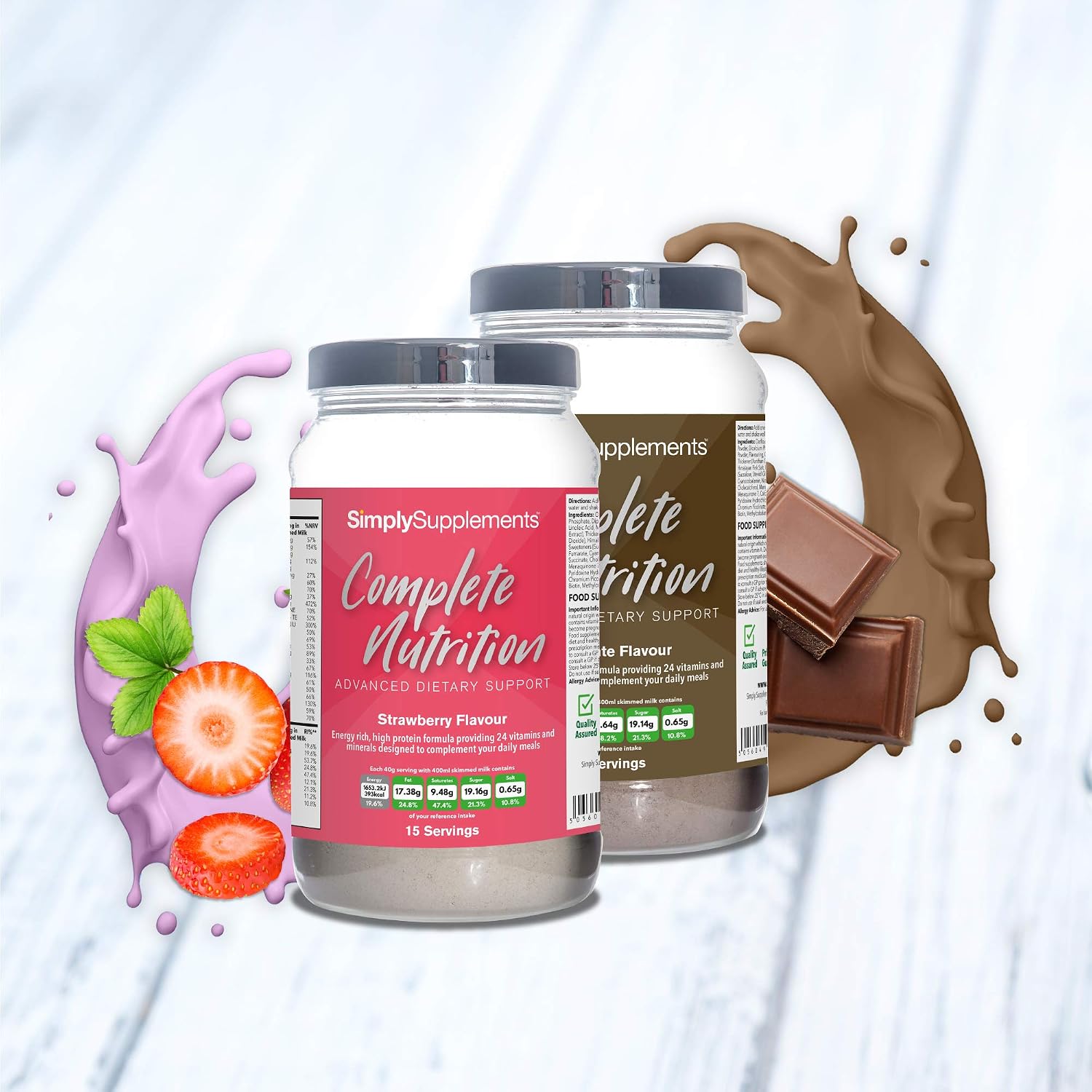 Build Up Drink | Ideal for Gaining Weight | Formulated for The Elderly or Recovering from Illness | Tasty Strawberry or Chocolate Flavour | UK Manufactured (Strawberry) - Image 5