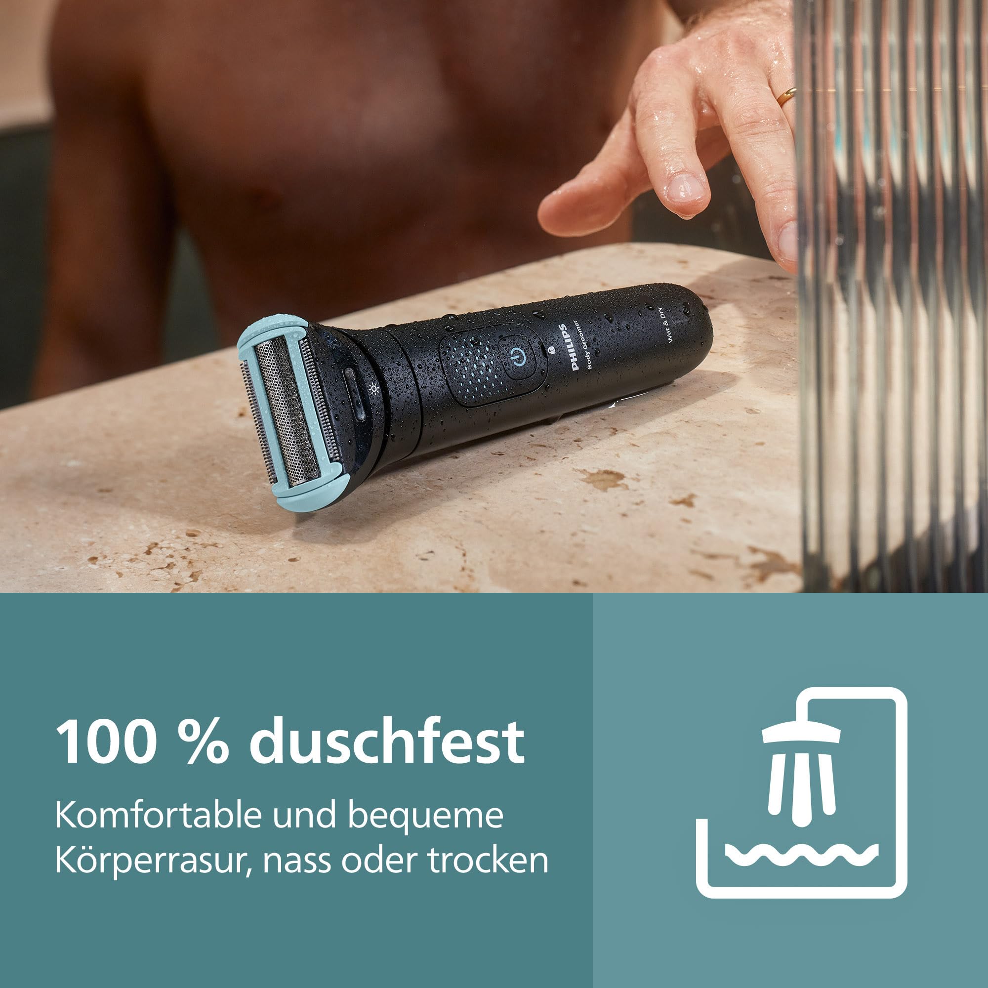 Philips BodyGroom Ersatzscherfolie – Rasiersystem mit Dreifachschutz, gründliche und glatte Rasur, 100% duschfest, Modell BG2010/43 5
