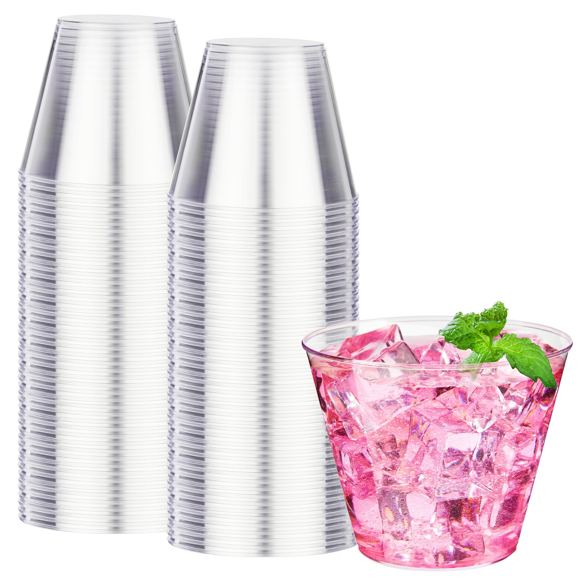 Photo 1 of ***MISSING PARTS***
RACETOP 9 oz Clear Plastic Cups 100 packs, Disposable Plastic Party Cups Tumblers, Cocktail Cups, Perfect for Parties, Wedding and Events