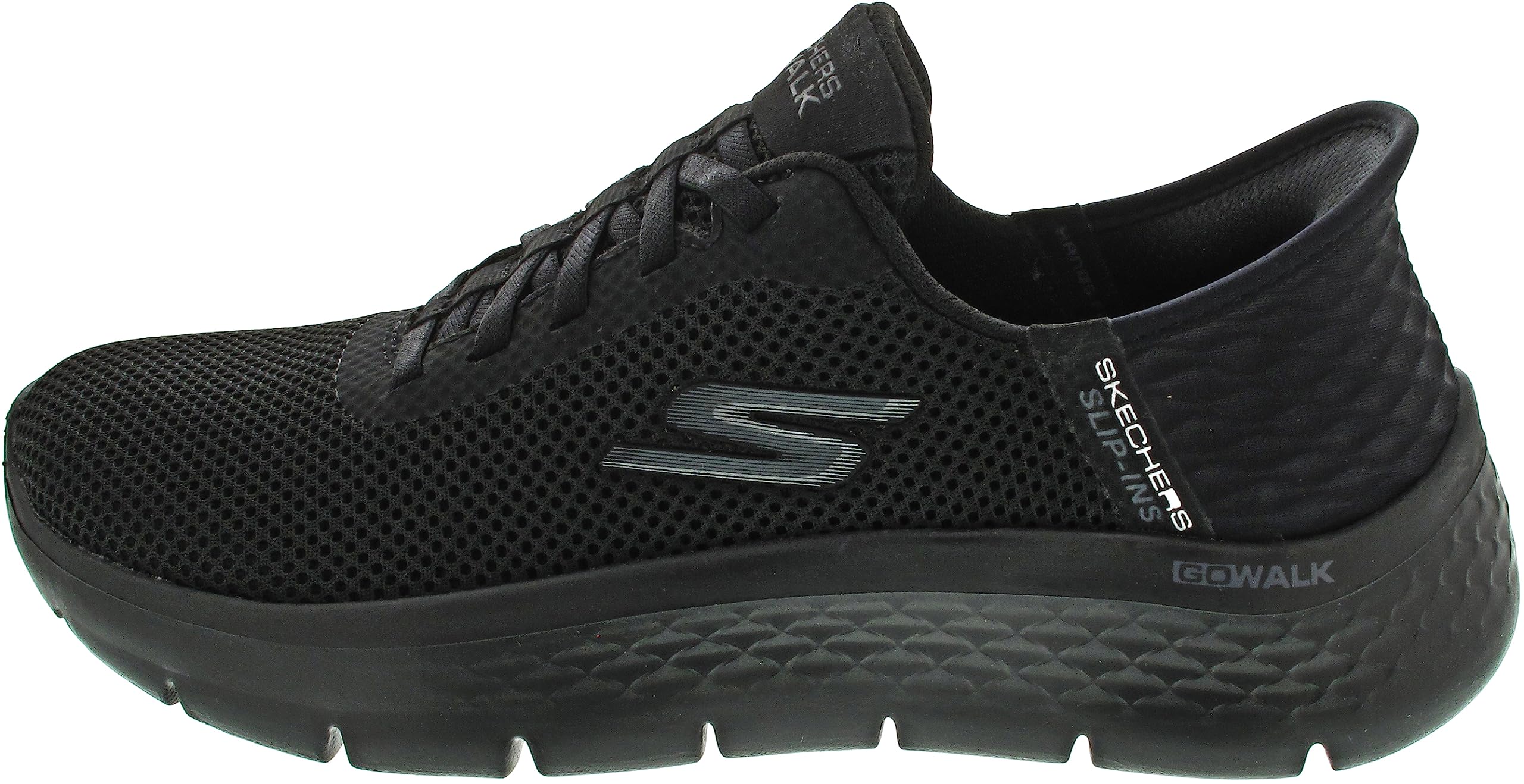 Skechers Women's Hands Free Slip-Ins Go Walk Flex-Grand Entrance Sneaker, Black, 10 Wide US Image
