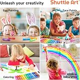 Shuttle Art Tempera Paint Sticks 15 Solid Colours for Children view 6