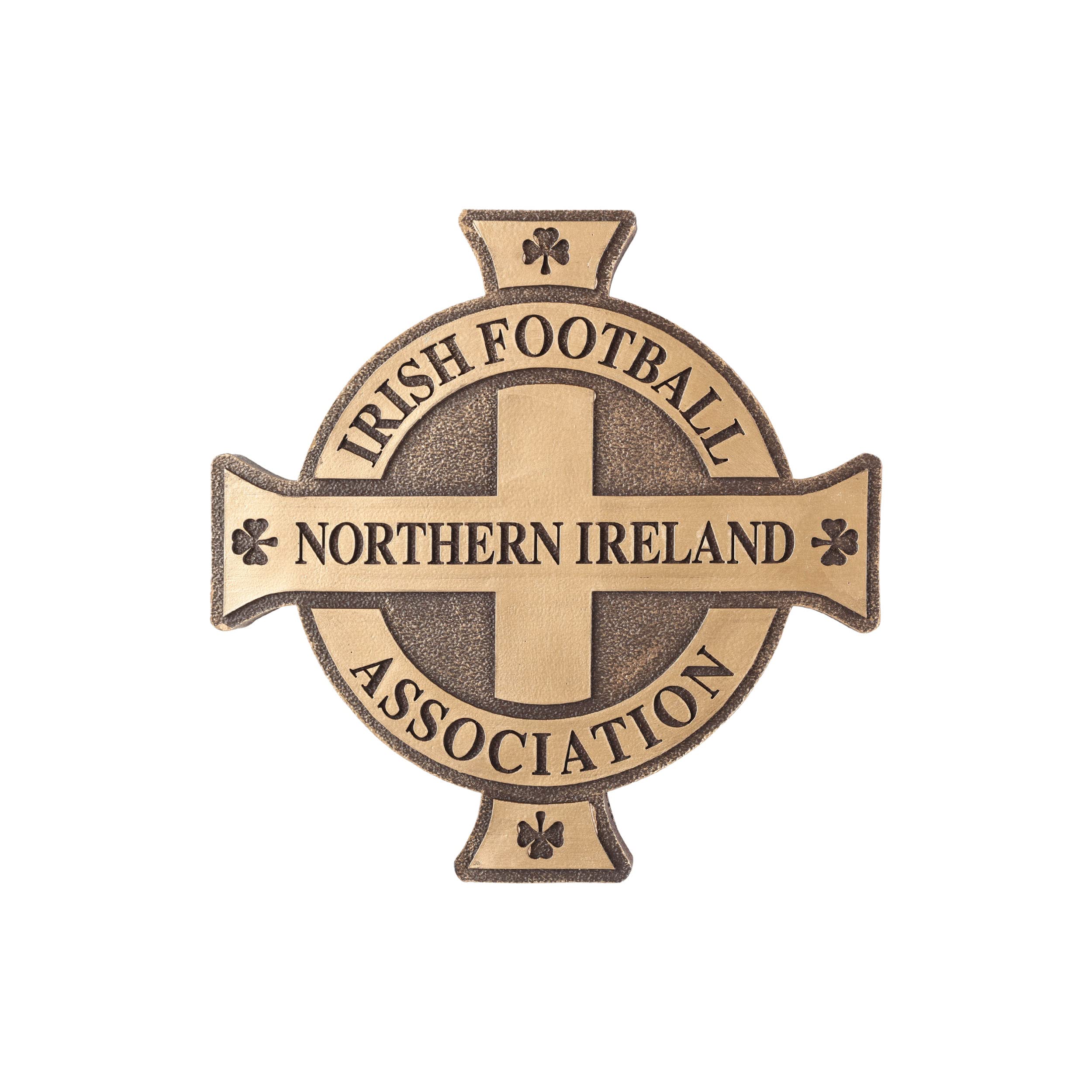 FOCO Official Northern Ireland Bronze Effect Football Crest Wall Sign