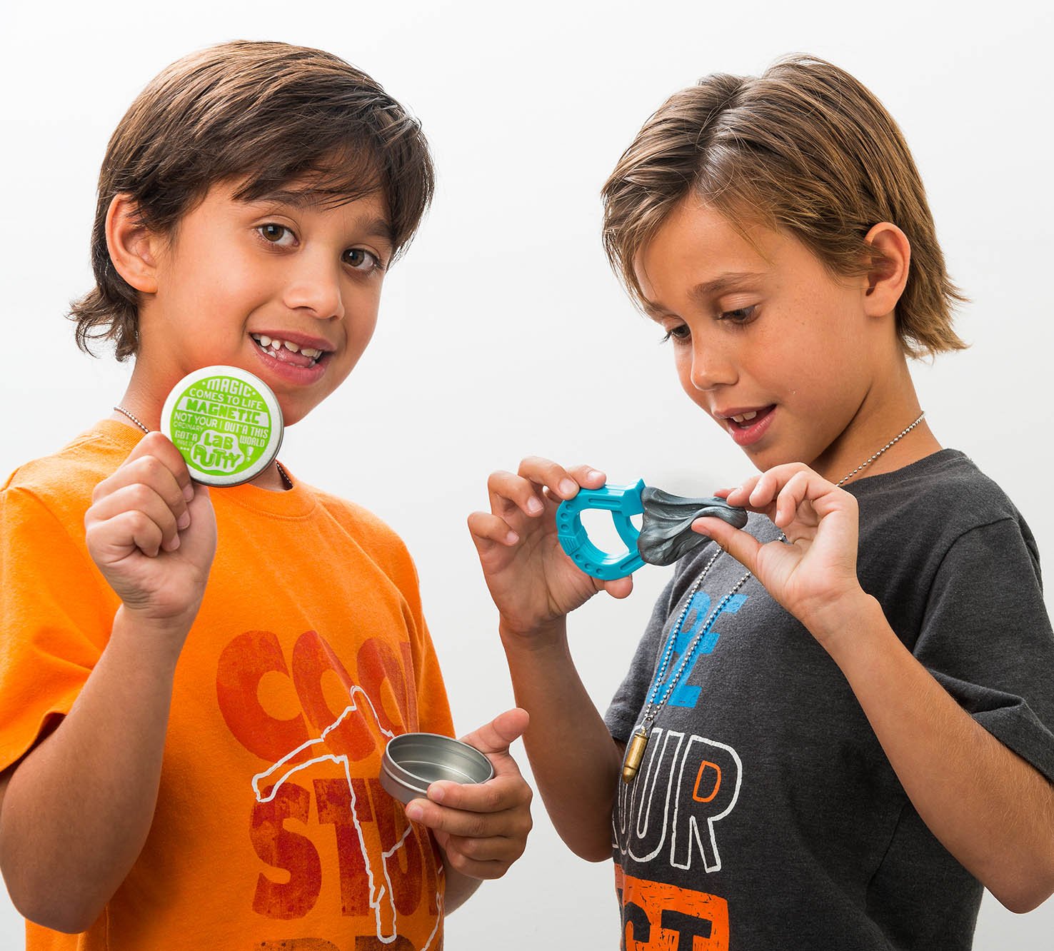 JA-RU Lab Putty Magnetic Slime with Magnet & Tin Container (3 Units) Squishy Fidget Toy Magnetic Putty for Kids. Non Sticky Slime. Anger Management Toys. Sensory Party Favors. 9575-3p