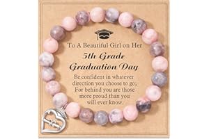 Shonyin Graduation Gifts for Her 2025, Heart Bracelet 5th 8th 6th College Law Middle High Sch Master Degree Nurse Phd Graduation Jewelry Gifts for Her Daughter Best Friend