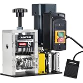 CREWORKS 180W Electric Wire Stripper Machine for 0.06"-1.18" Wires,5 Blades | 180W motor, 5 blades, strips 0.06-1.18 in (1.5-30 mm) wire, 2 feed plates, foot pedal, sharpening rod, aluminum alloy