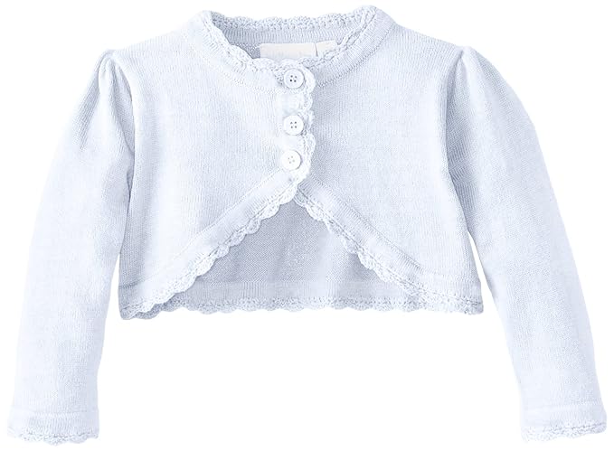 Jojo Maman Bebe Baby Girls Bolero White 12 18 Months Amazon In Clothing Accessories