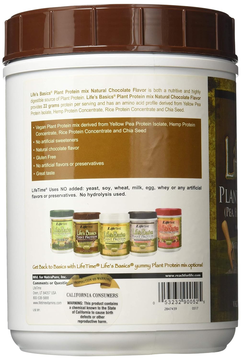 Lifes Basics Plant Protein Powder Nutrition Facts Runners High Nutrition