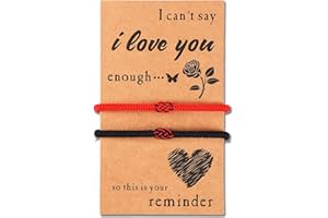 ULYSIA Matching Bracelets for Couples Best Friends Birthday Gifts for Her Him Soulmate Red String of Fate Relationships Bracelets for Boyfriend Girlfriend Wife