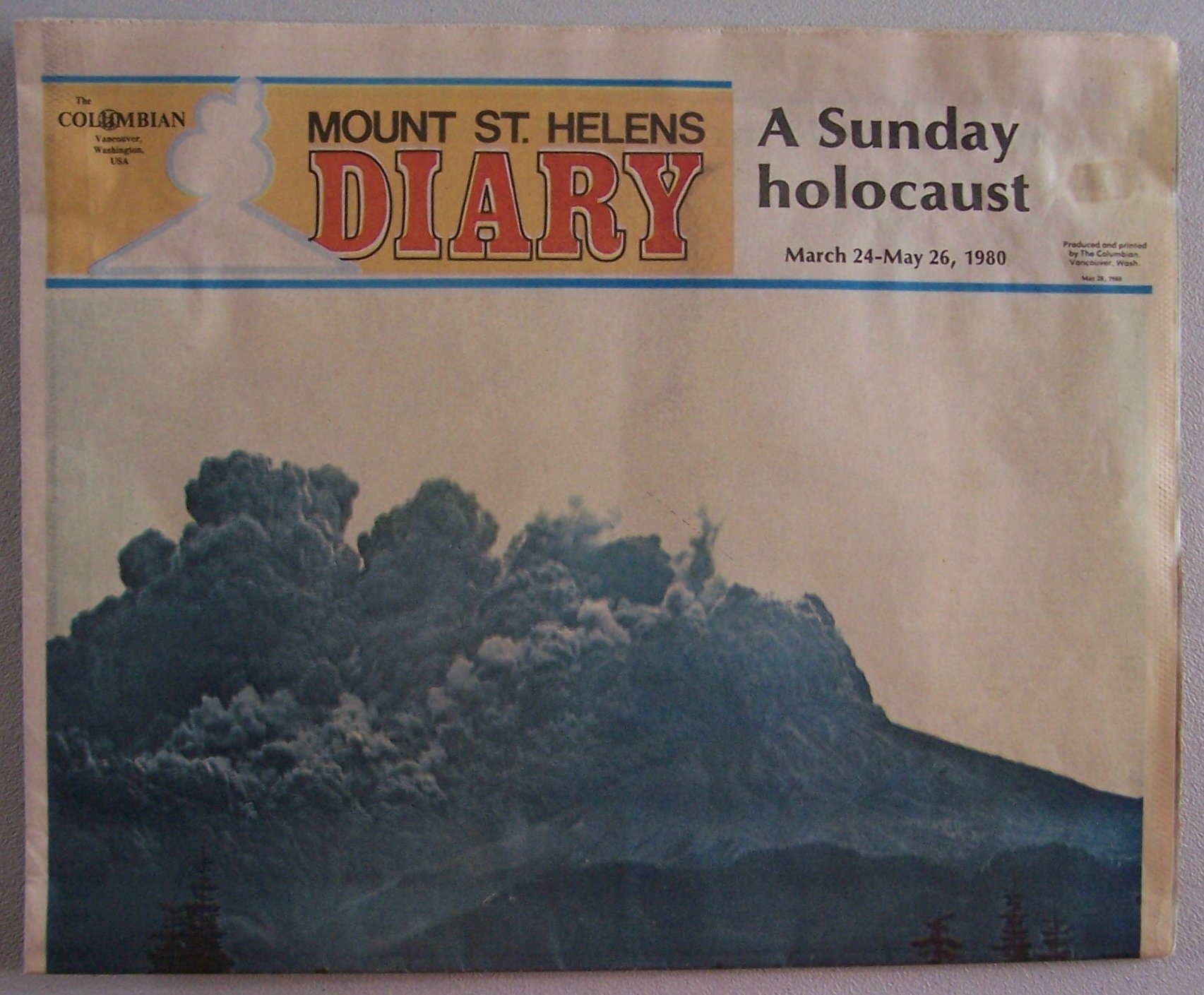 The Columbian May 28 1980 Newspaper Mount St Helens Diary