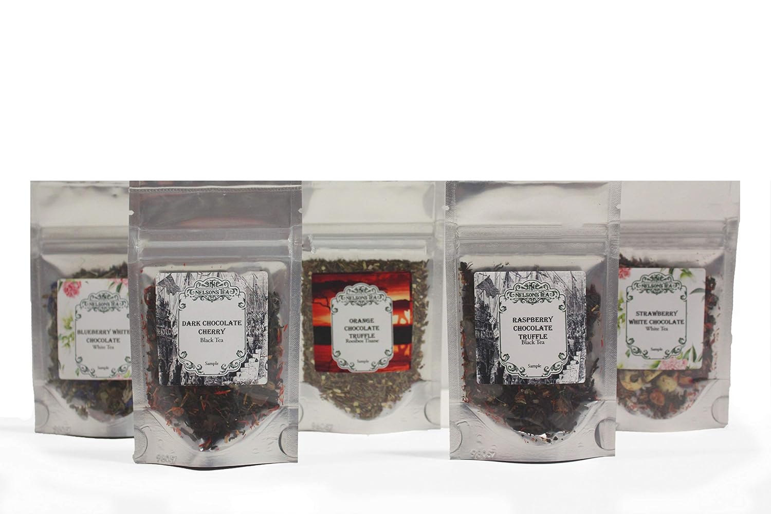 Amazon Com Nelson S Tea Chocolate Covered Fruit Tea Sampler Blueberry White Chocolate Dark Chocolate Cherry Orange Chocolate Truffle Raspberry Chocolate Truffle Strawberry White Chocolate 2 Oz Sizes Grocery Gourmet Food