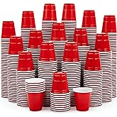 Lilymicky 1080 PACK 2 oz Plastic Shot Glasses, Mini Red Disposable Shot Cups for Parties, Carnivals, and Any Events