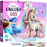 Jumbo Shimmery 45-Piece Unicorn Floor Puzzle for