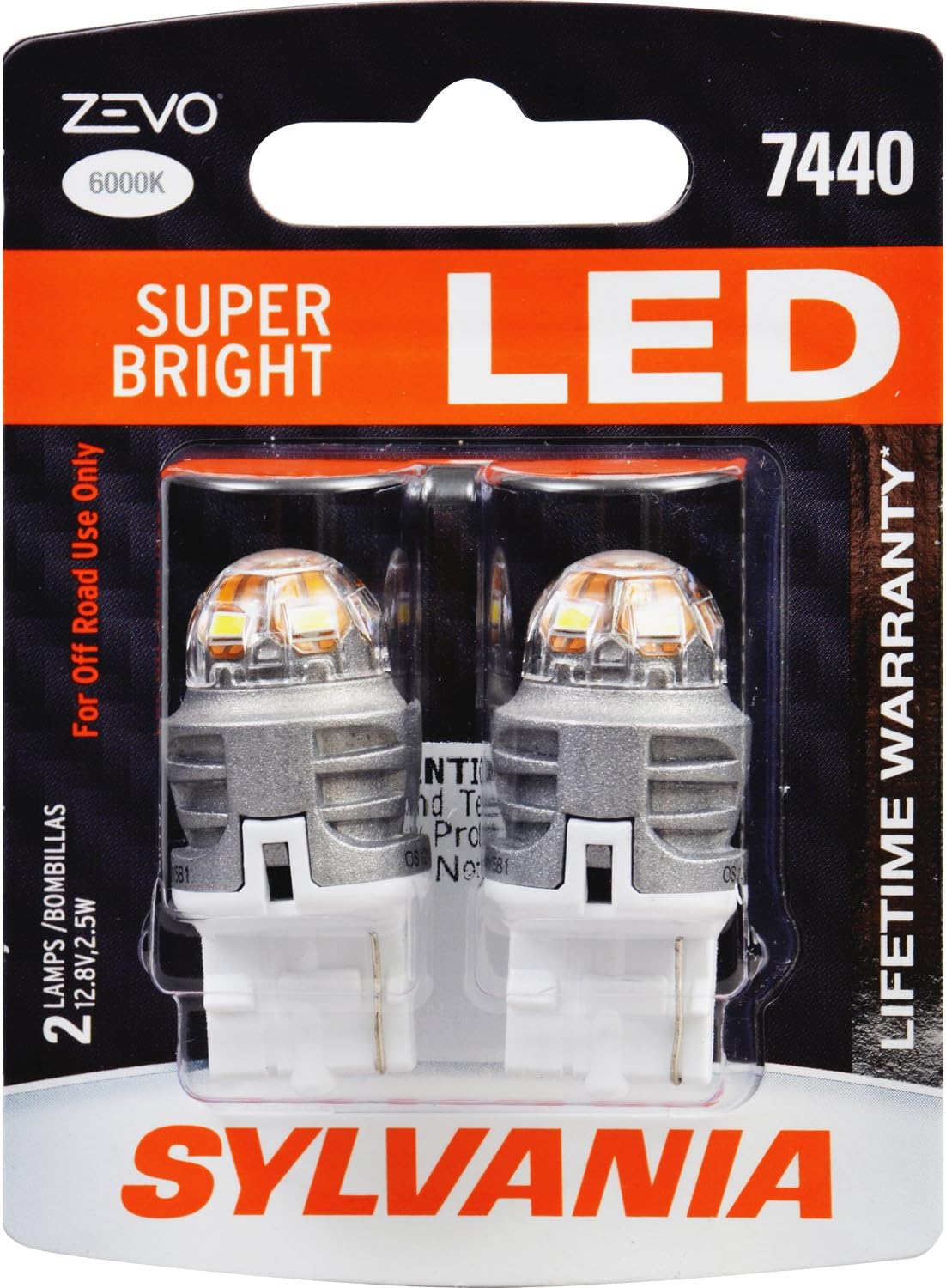 Amazon Com Sylvania Zevo 7440 T20 White Led Bulb Contains 2 Bulbs Automotive