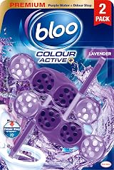 Bloo Colour Active Lavender Toilet Rim Block 2 x Rimblocks view 1