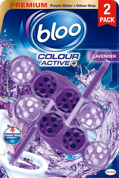 Bloo Colour Active Lavender Toilet Rim Block 2 x Rimblocks
